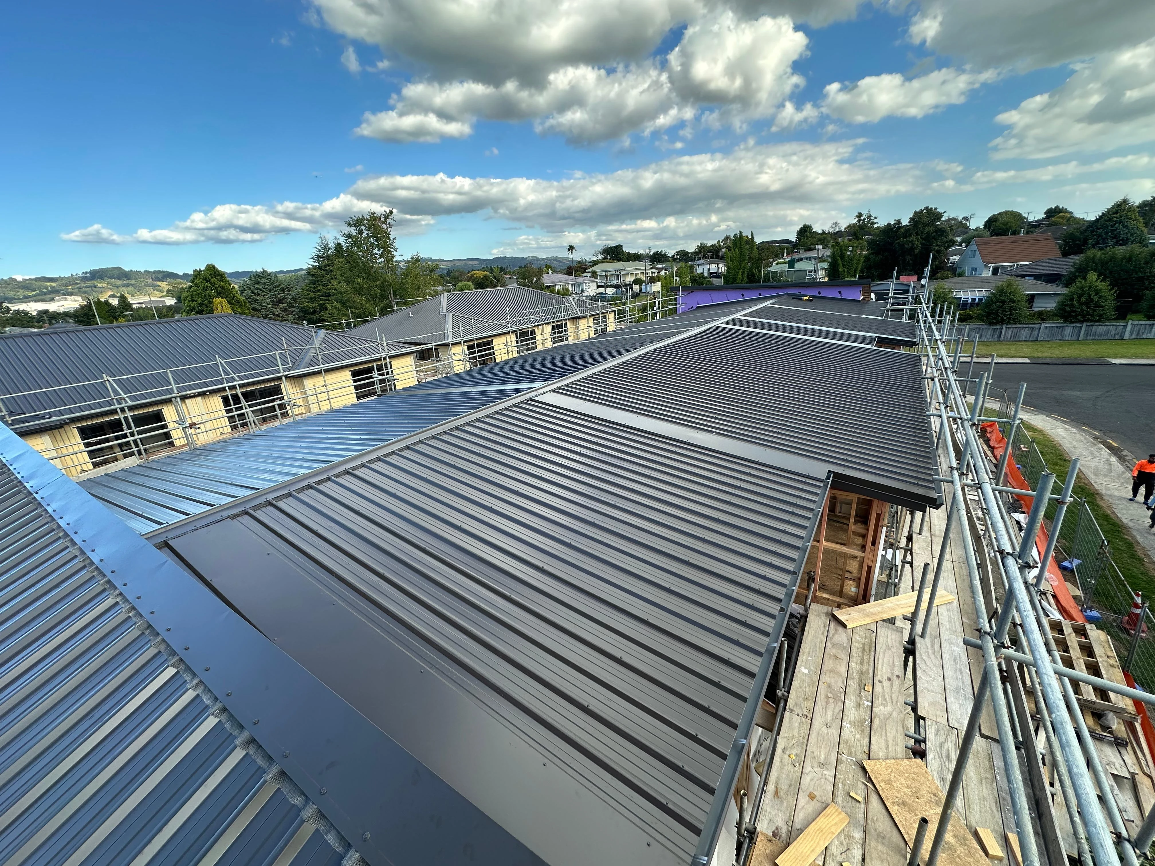 Commercial roof installation
