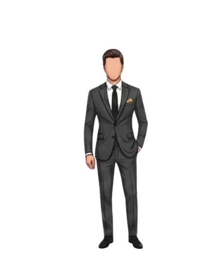 Ejemplo de vestimenta formal para caballeros - traje con corbata