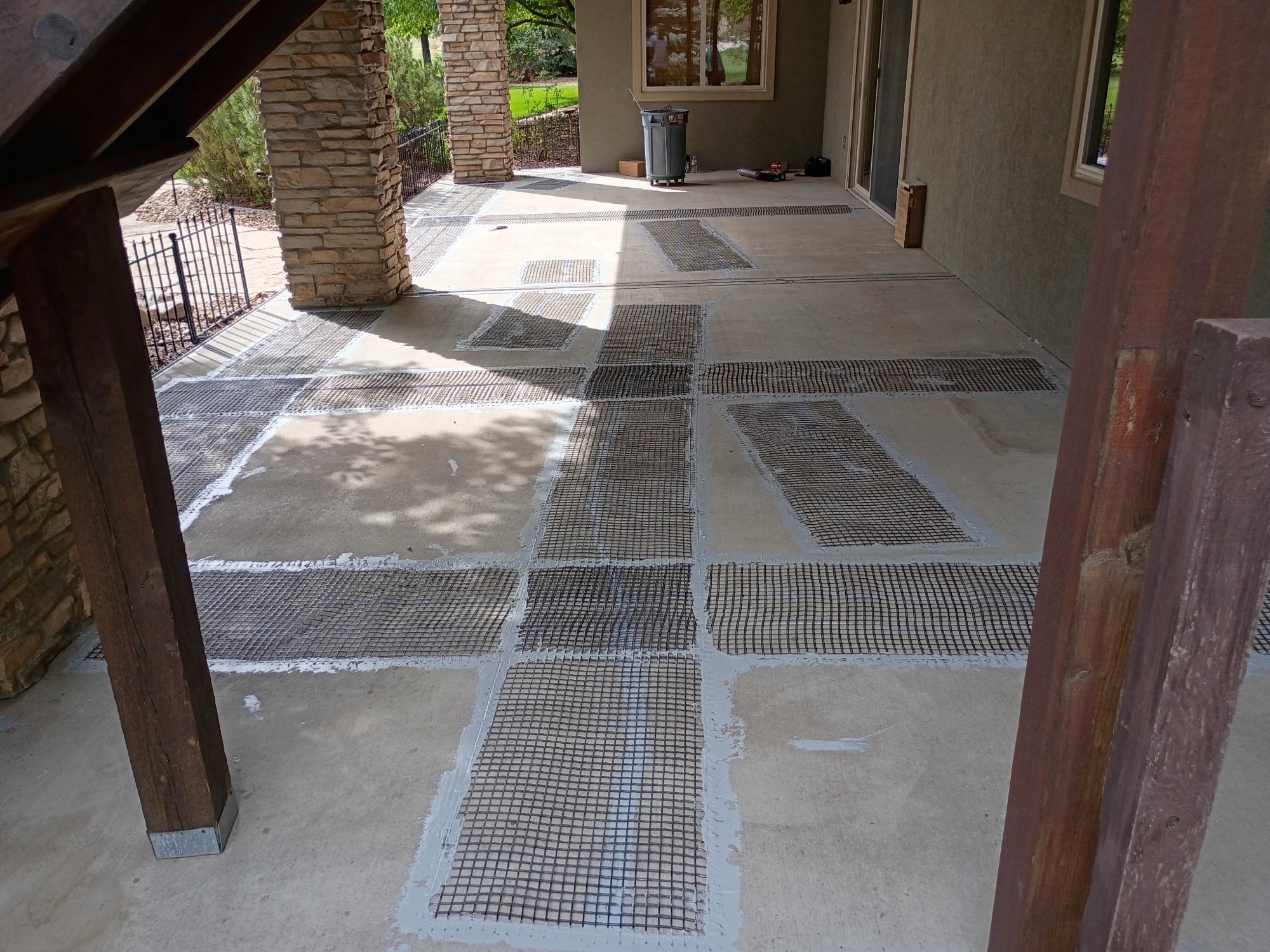 Covered Patio VUBA Resurfacing - Before