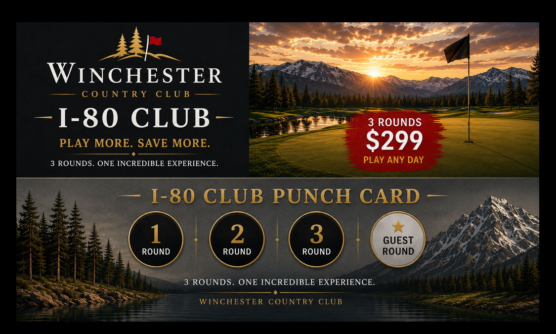 I-80 Club Card Front - 3 Rounds for $299 with punch card