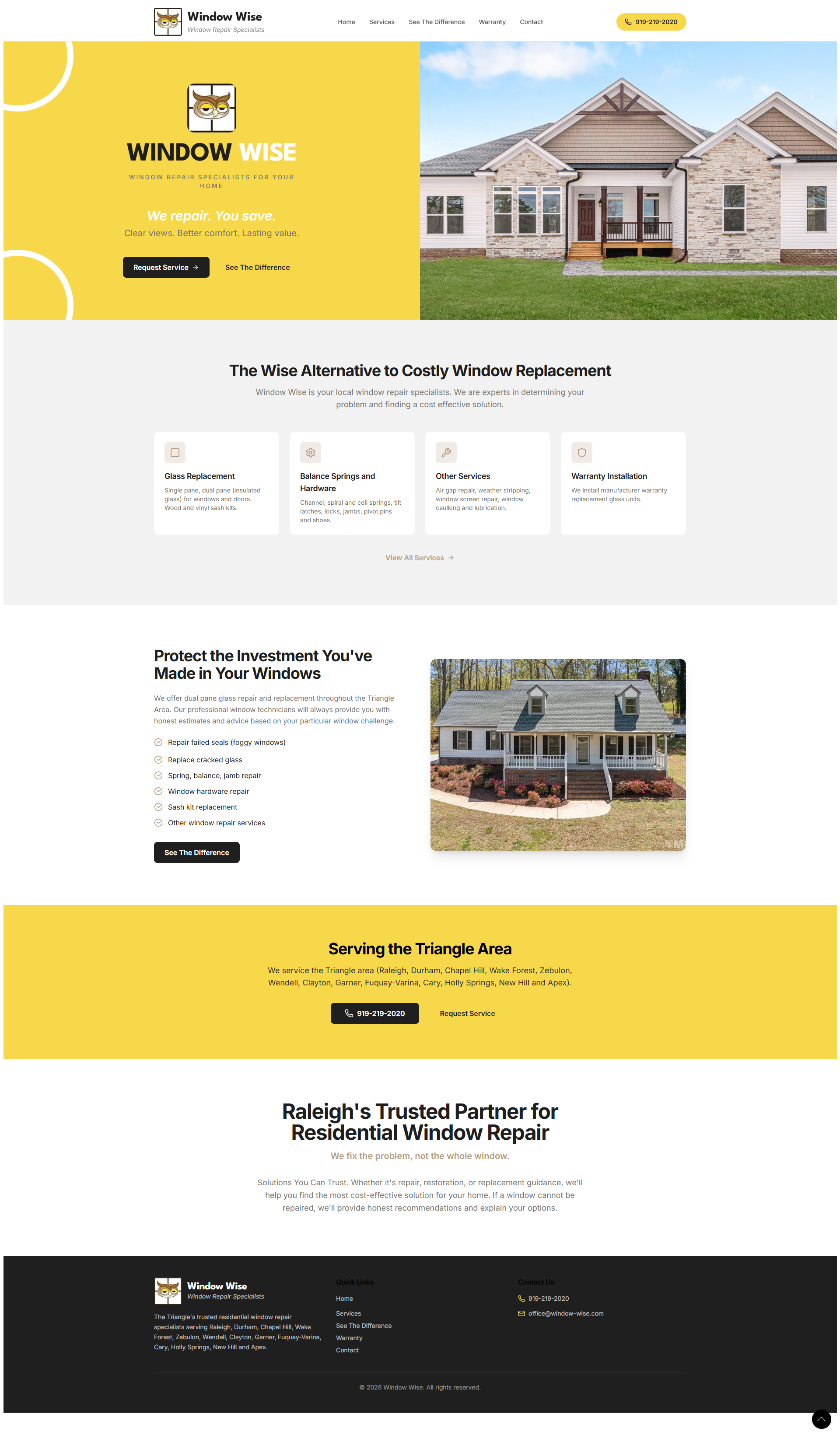 Window Wise website