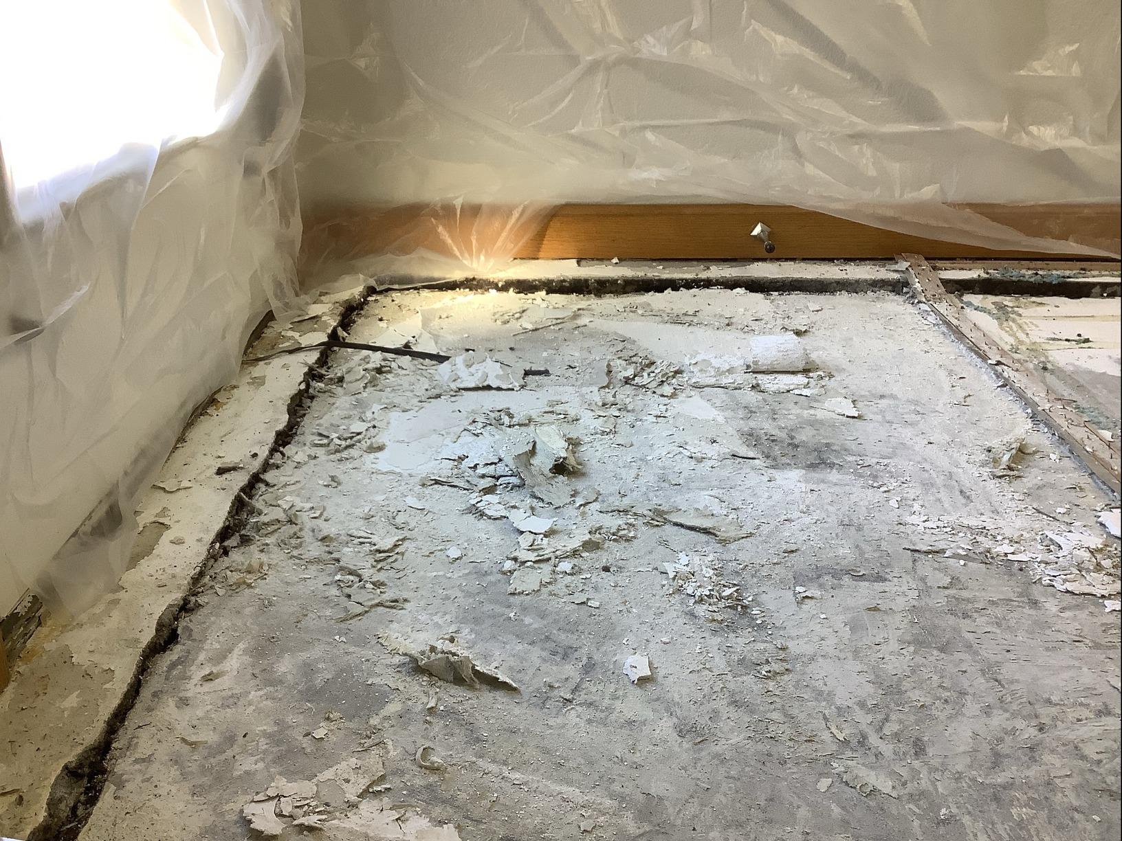 Interior Floor Lifting - Before