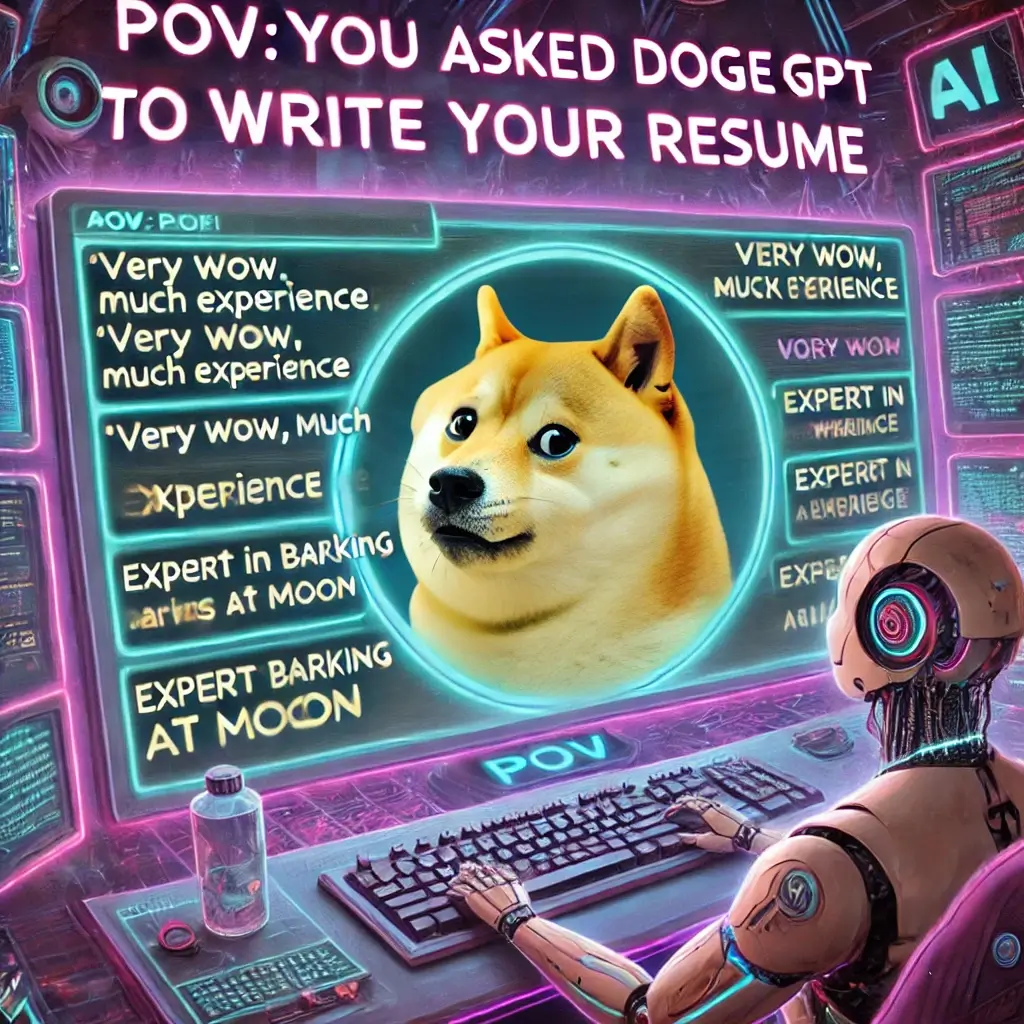 POV: You asked DogeGPT to write your resume