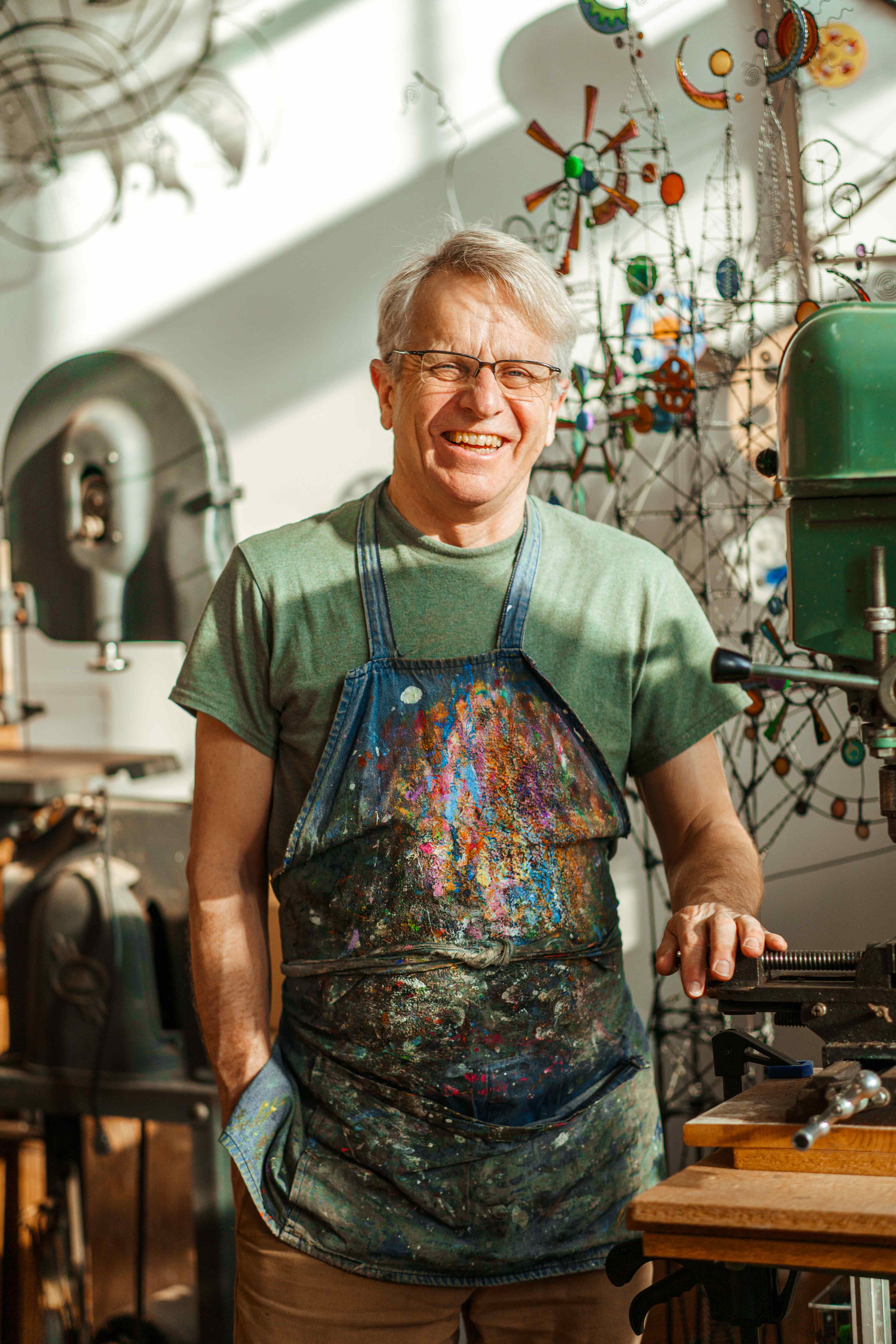 Jim Paterson in his studio