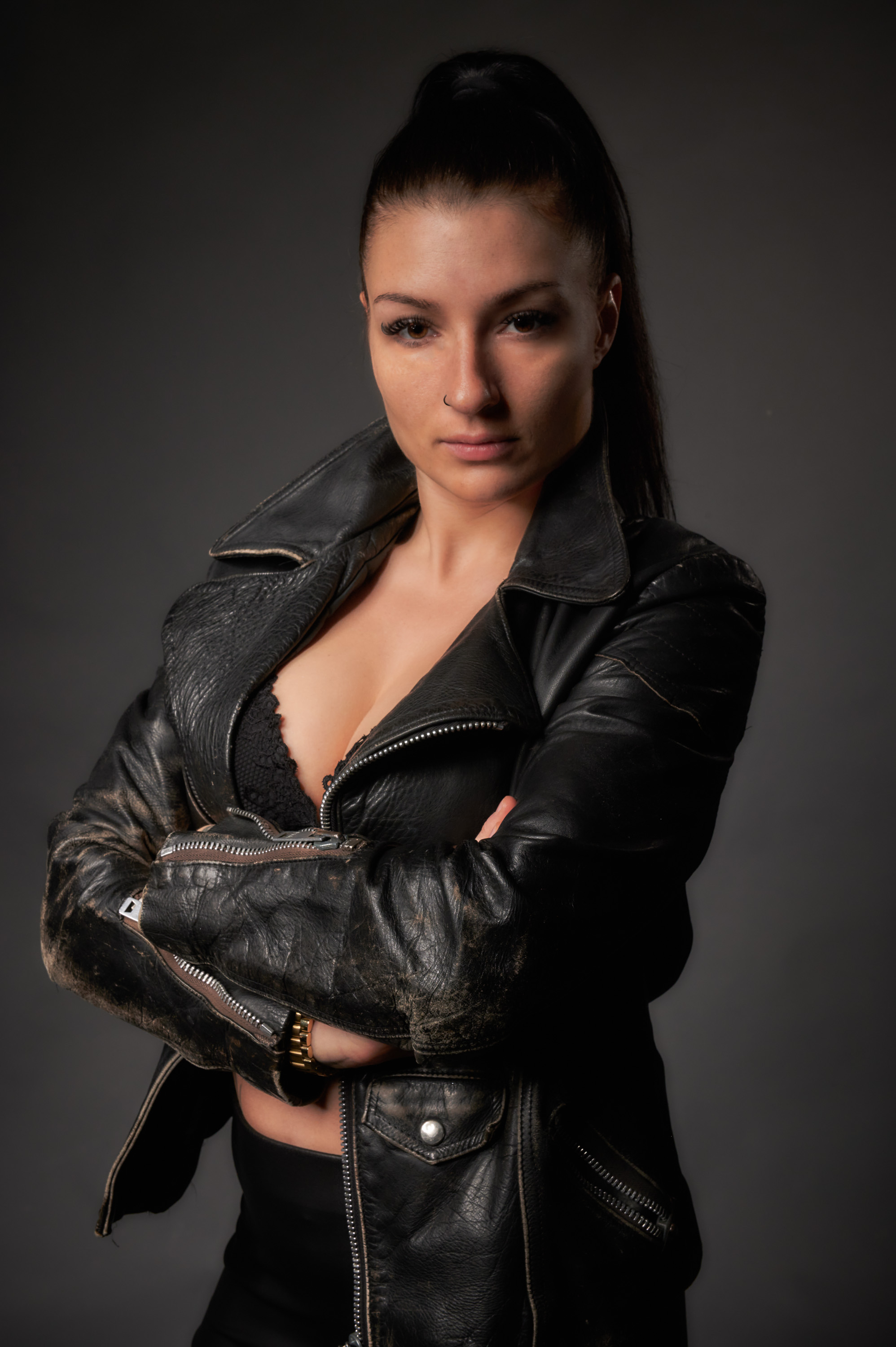 Drill Instructor - Studio Portrait Lederjacke