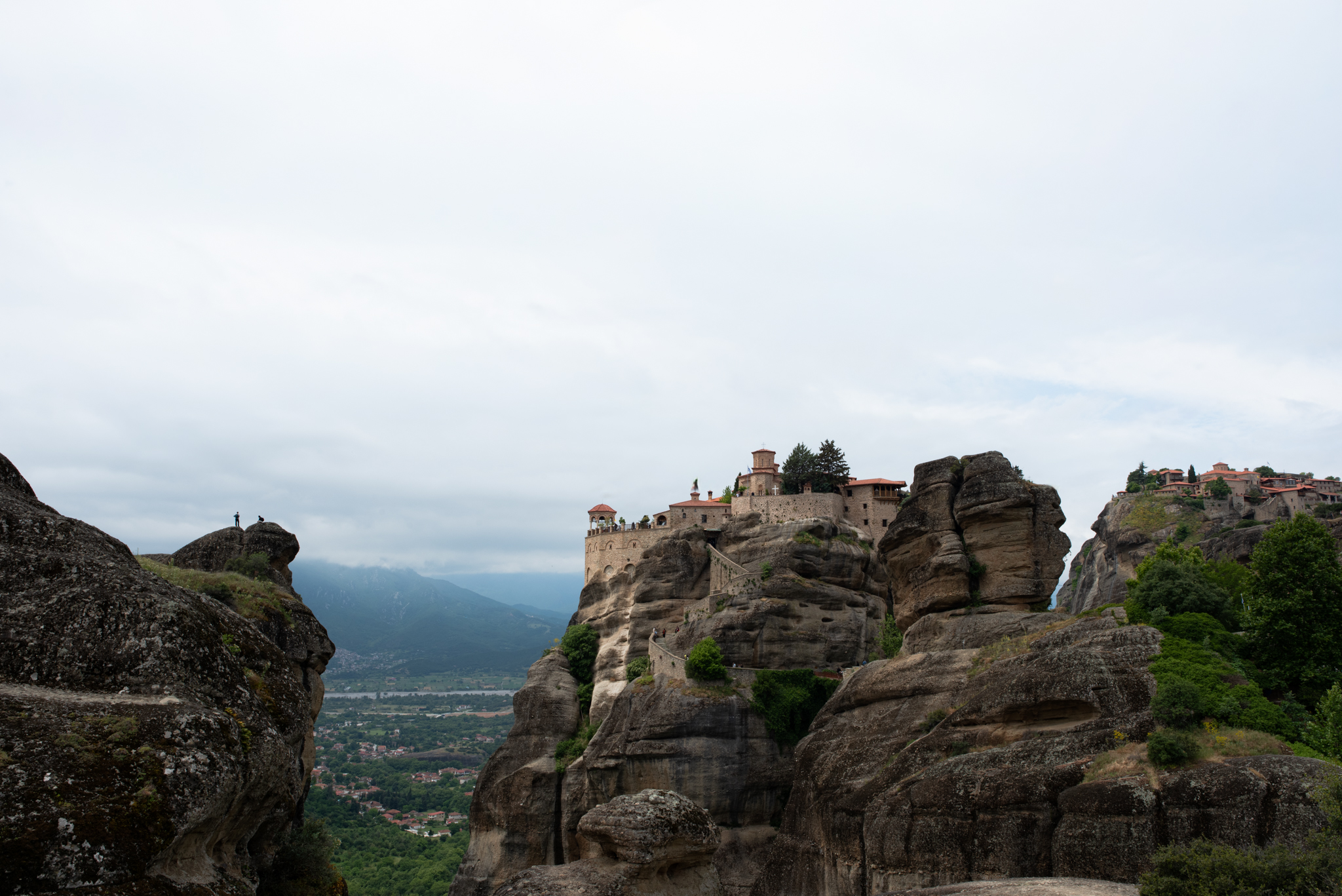 Meteora monasteries perched on dramatic rock formations