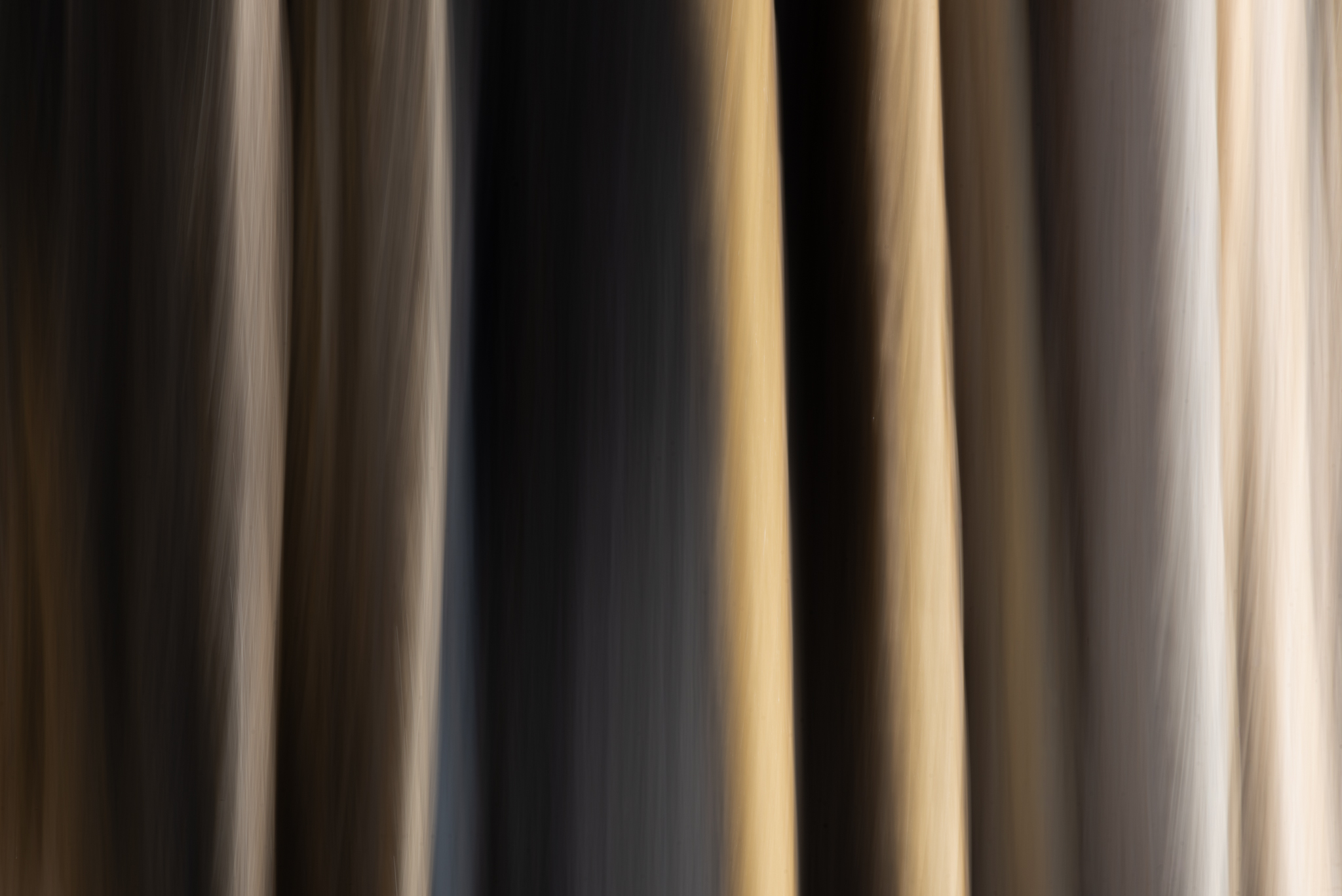 Abstract vertical blur of tree trunks in earth tones