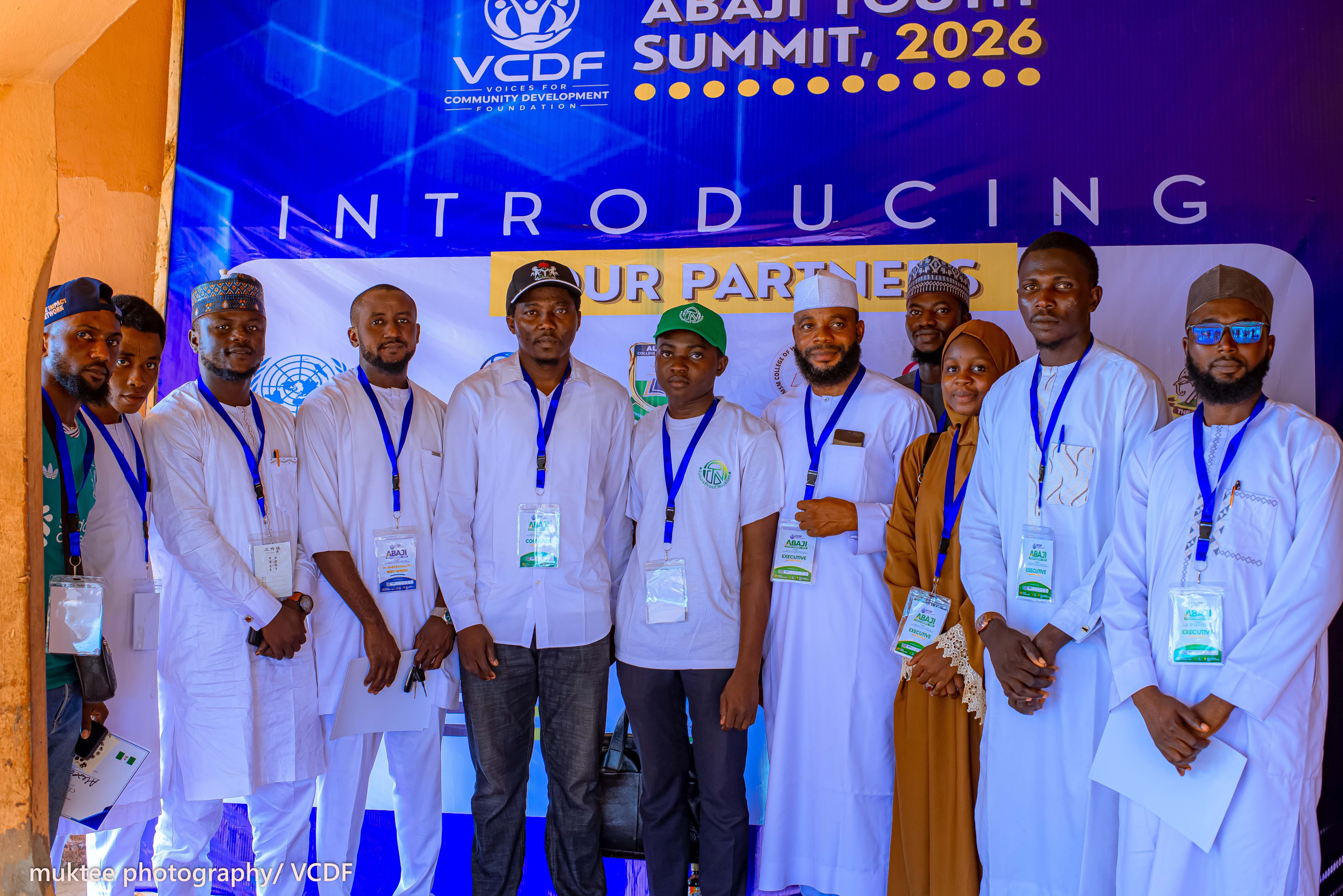 VCDF team members gathered at the Abaji Youth Summit