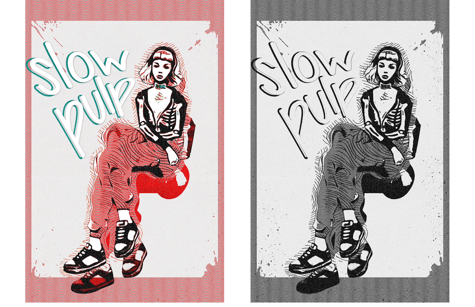 Slow Pulp poster variations