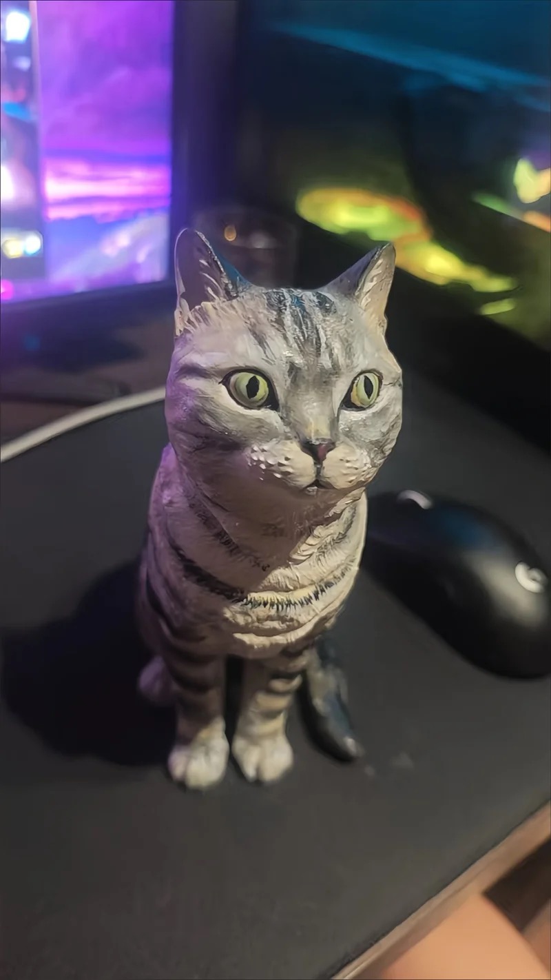Mochi - Tabby Cat figurine
