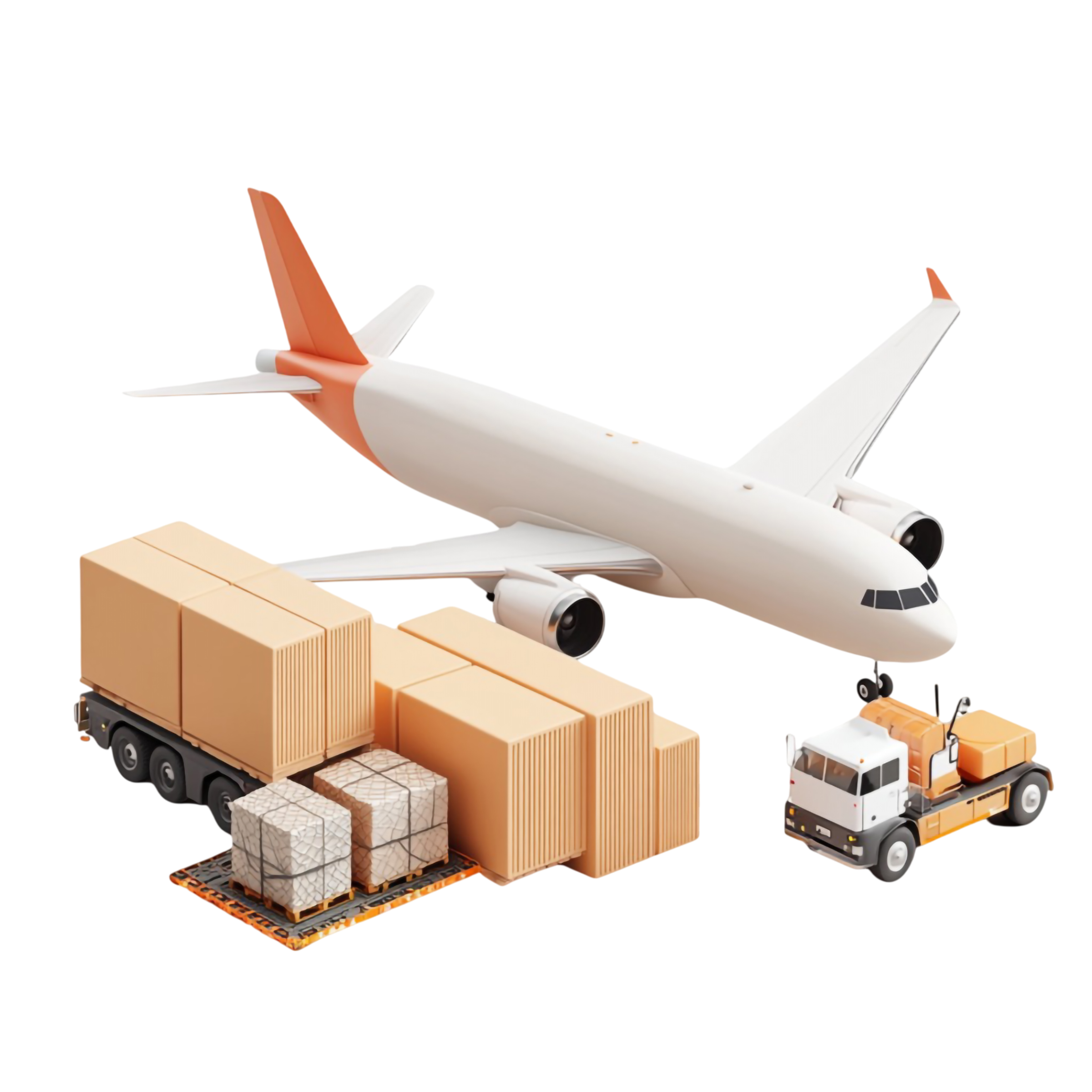 Cargo logistics illustration