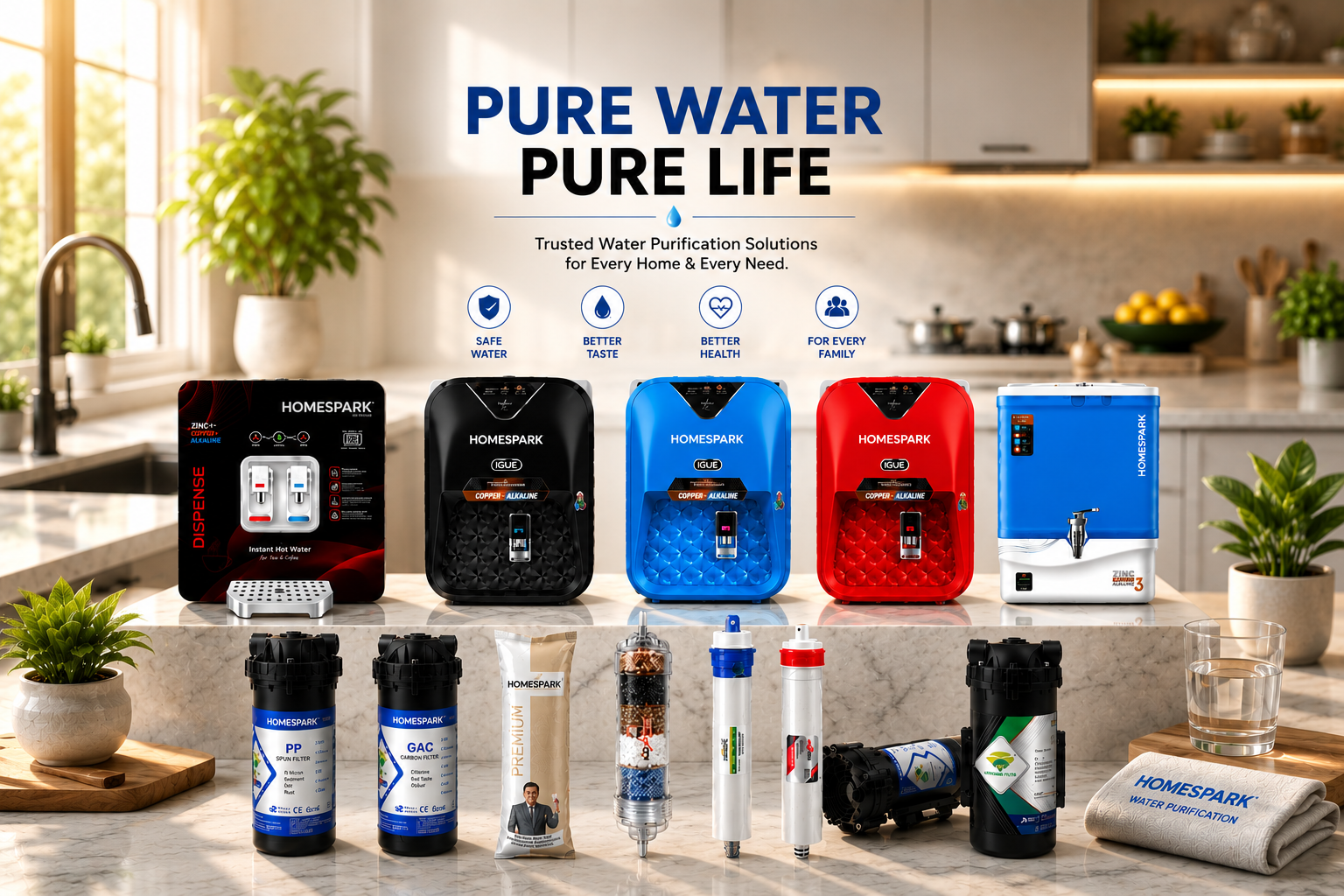 HOMESPARK Pure Water Products