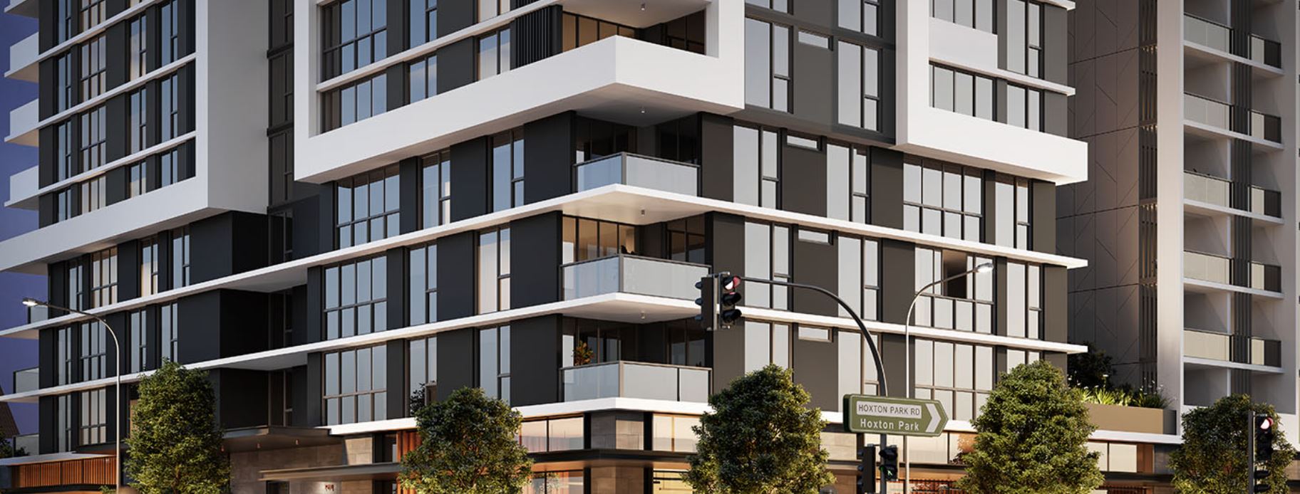 Modern SDA apartment building exterior in Liverpool featuring contemporary architecture and accessible design