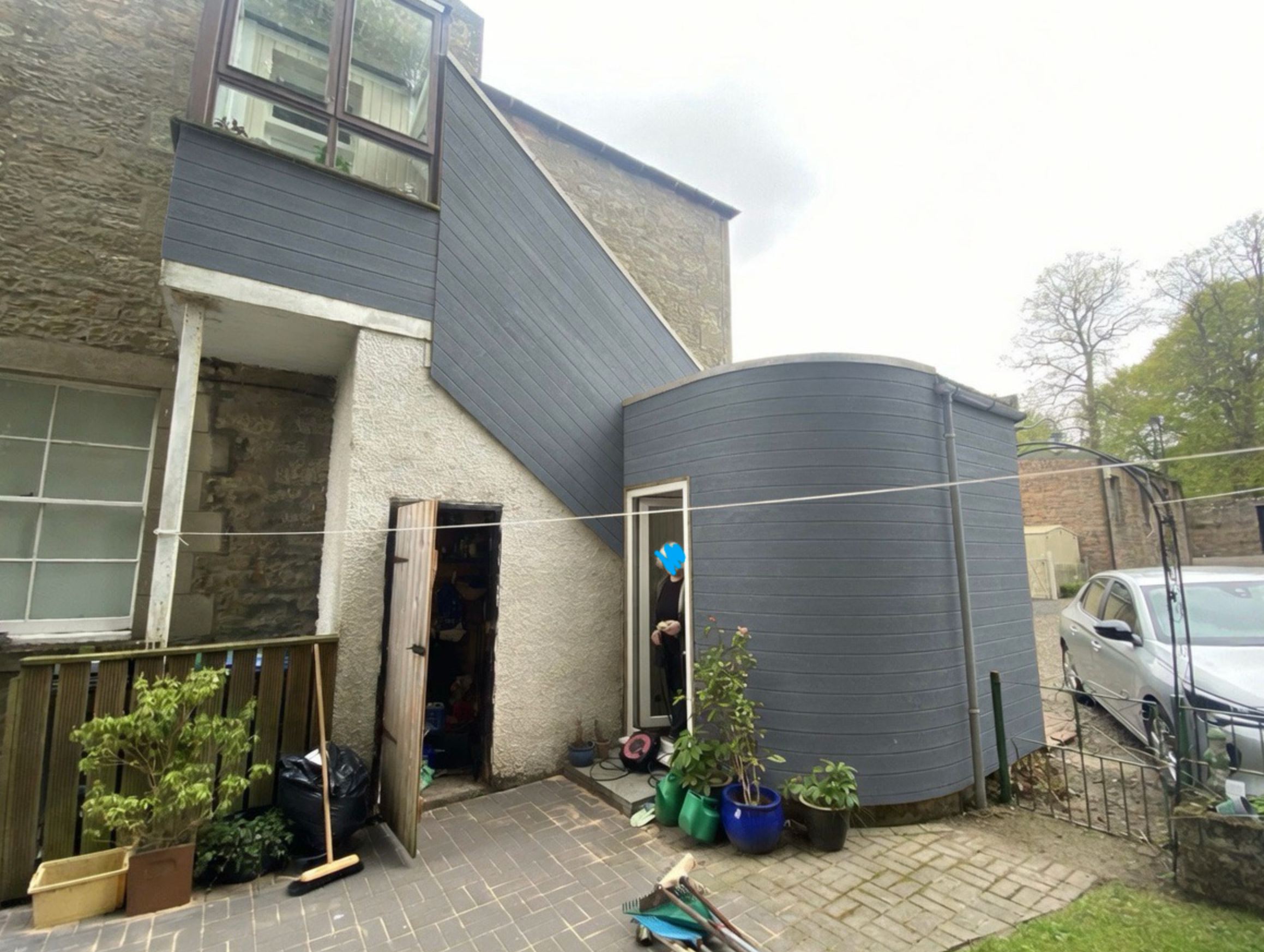 Transformed structure - sleek grey finish