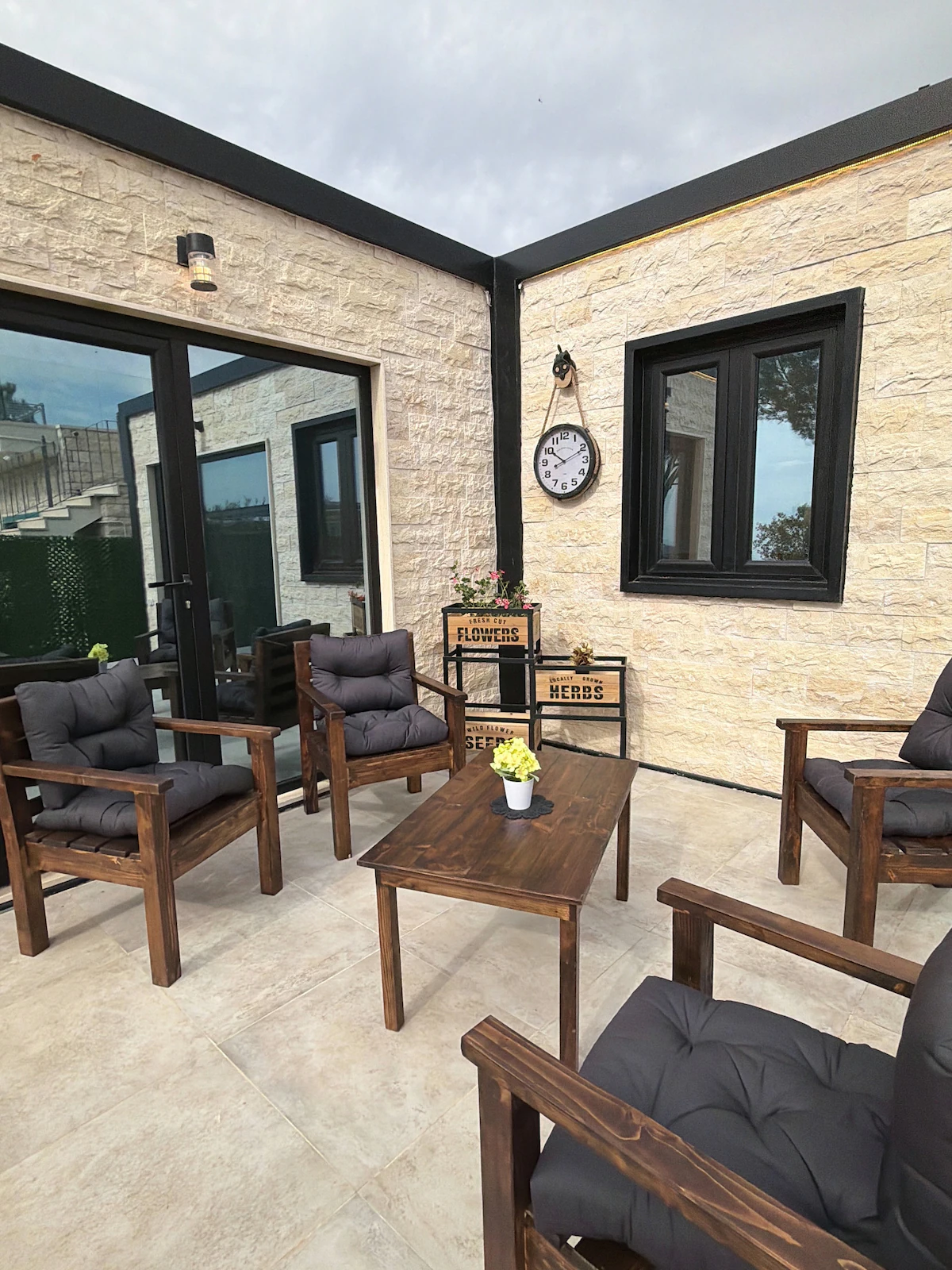 Casa Black outdoor lounge area