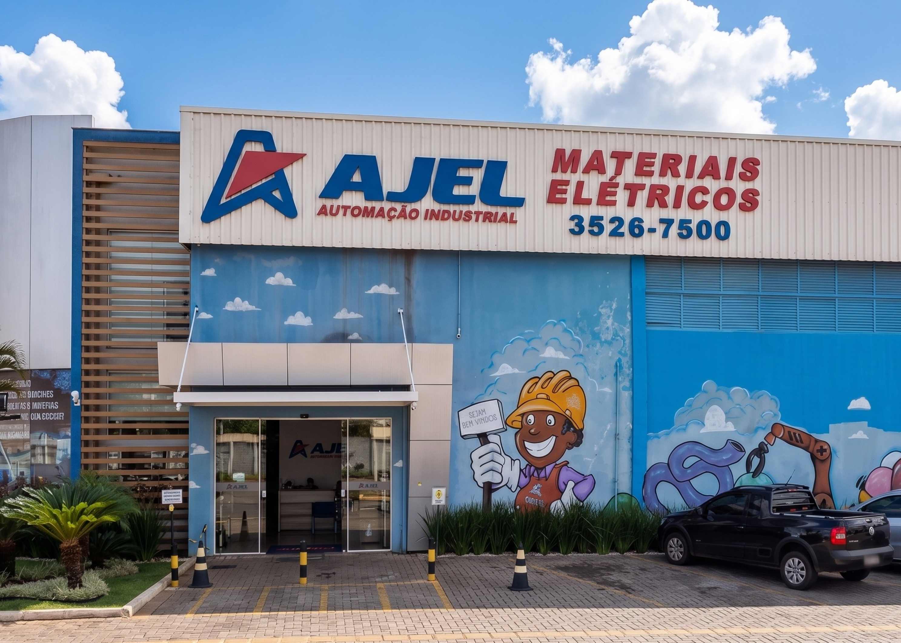 Fachada da loja Ajel Materiais Elétricos