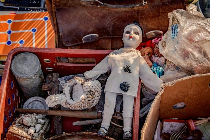 Antique Doll in Flea Market — Creepy Aesthetic, Mundane Object