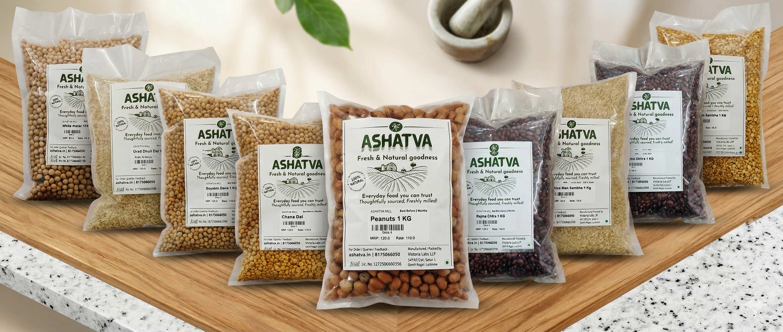 Fresh pulses and nuts collection