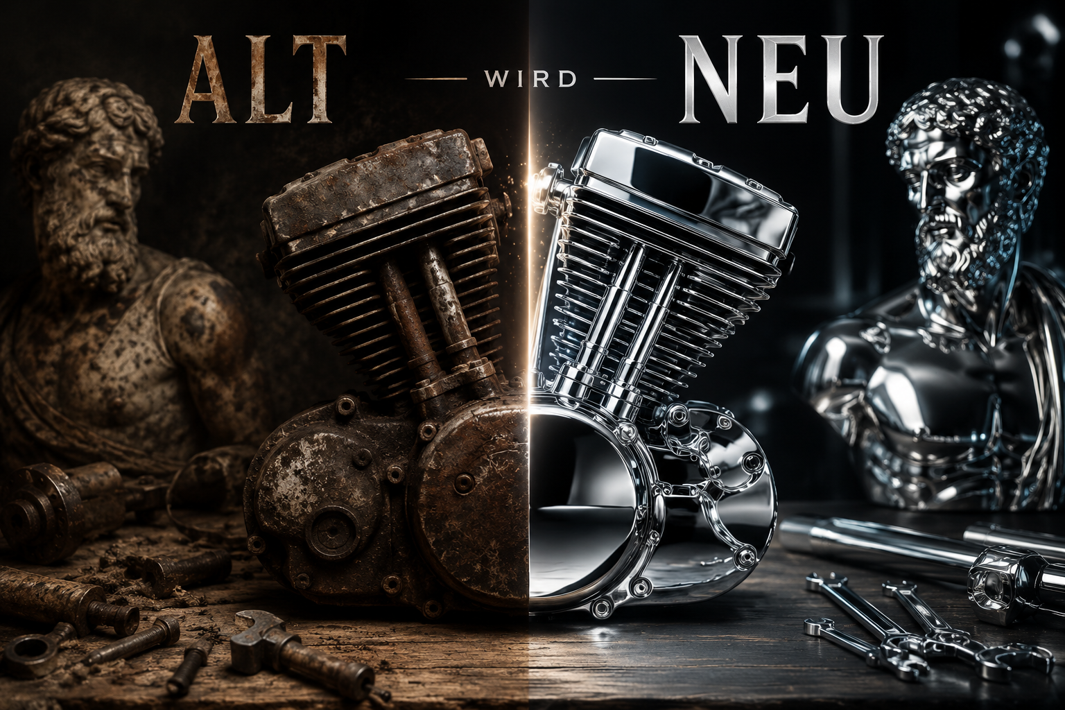 Alt wird Neu - Transformation von alten Teilen zu glänzendem Chrom