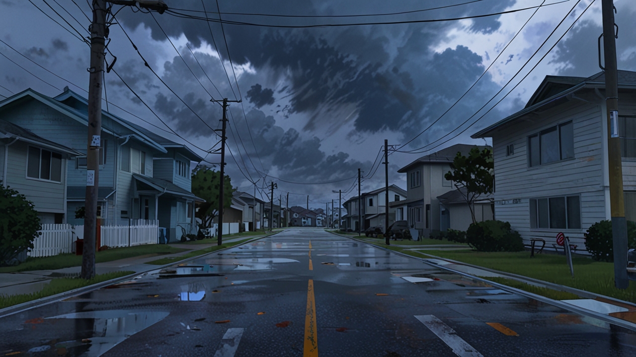 Gulf Coast neighborhood prepared for a storm