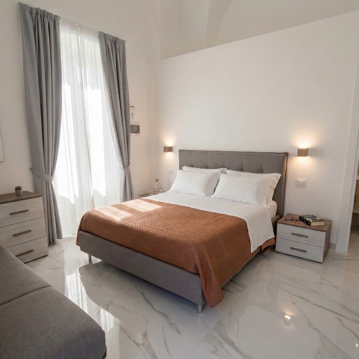 Large Double Room - Annex at Hotel Paradise Porto Cesareo -  room with Free WiFi, Extra Space, Quiet Annex Location