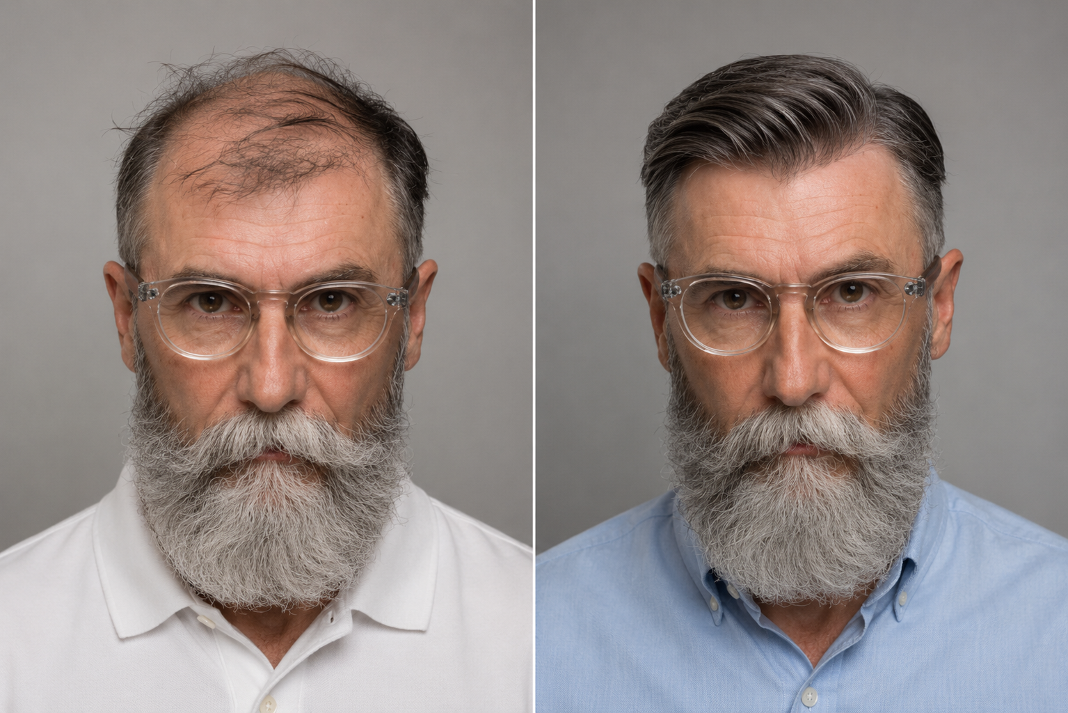 Reconstrução da Linha Frontal - Antes e Depois