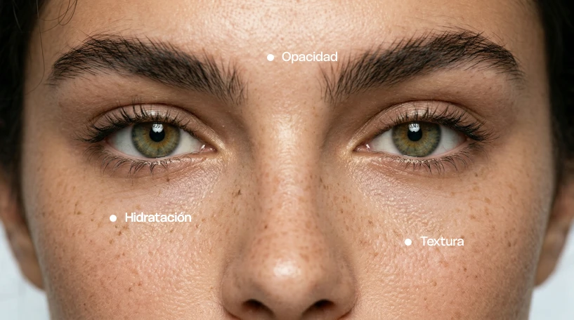 Análisis de signos de envejecimiento facial