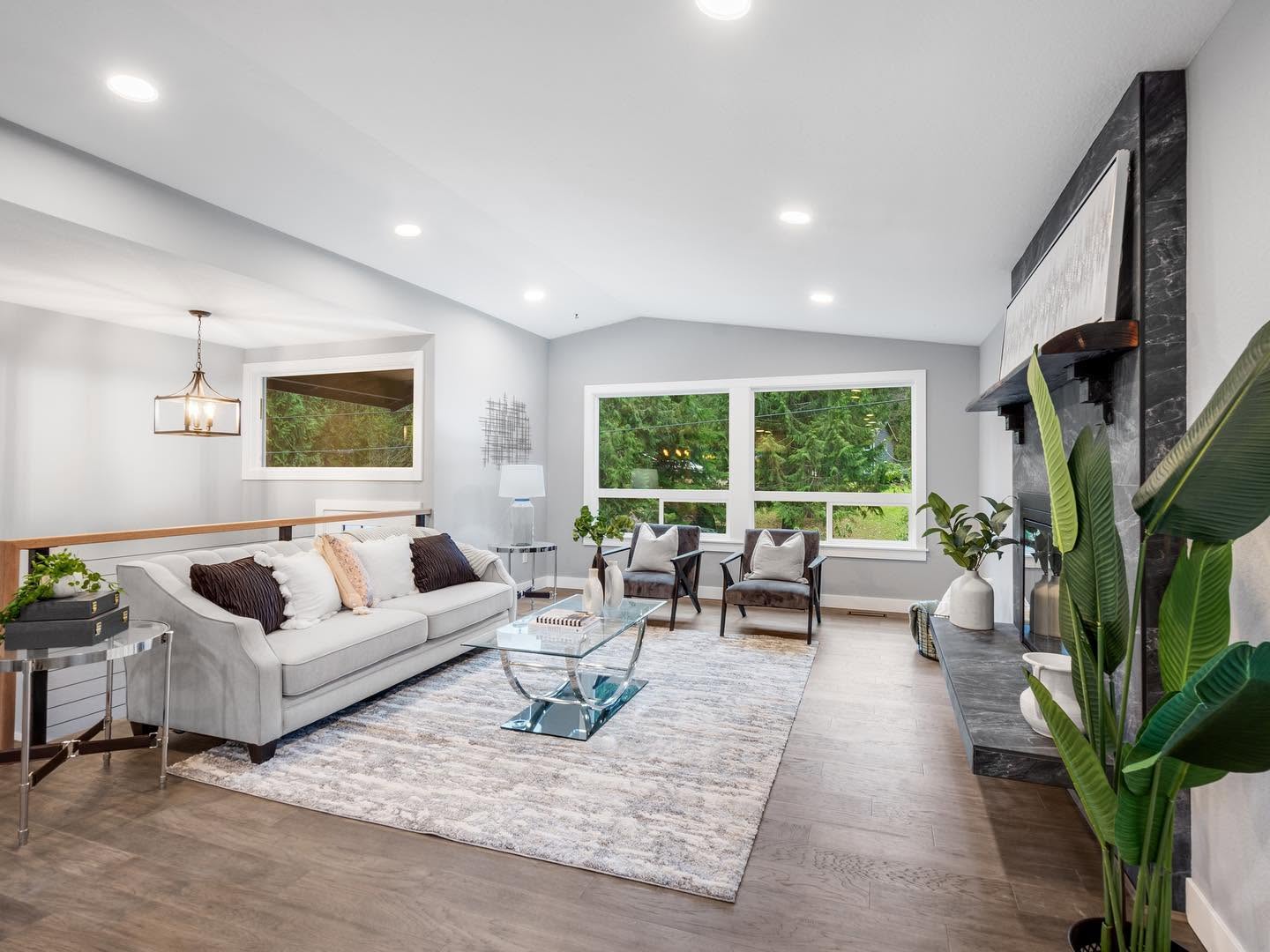 Modern living room interior representing quality residential property listings