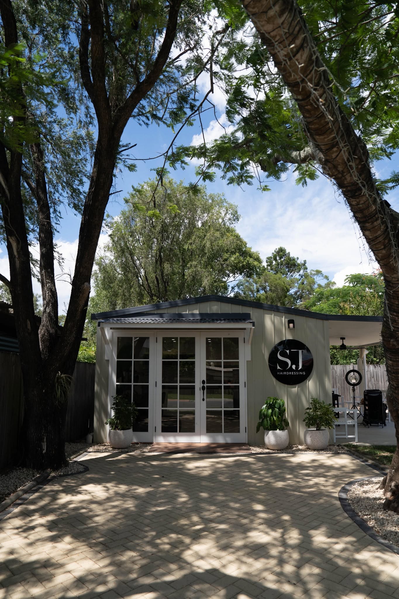 SJ Hairdressing boutique salon studio exterior in Sadliers Crossing, Ipswich QLD