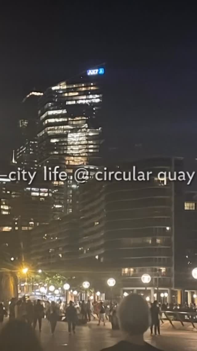 Circular Quay precinct at night — home of Quay Quarter Tower, Sydney CBD