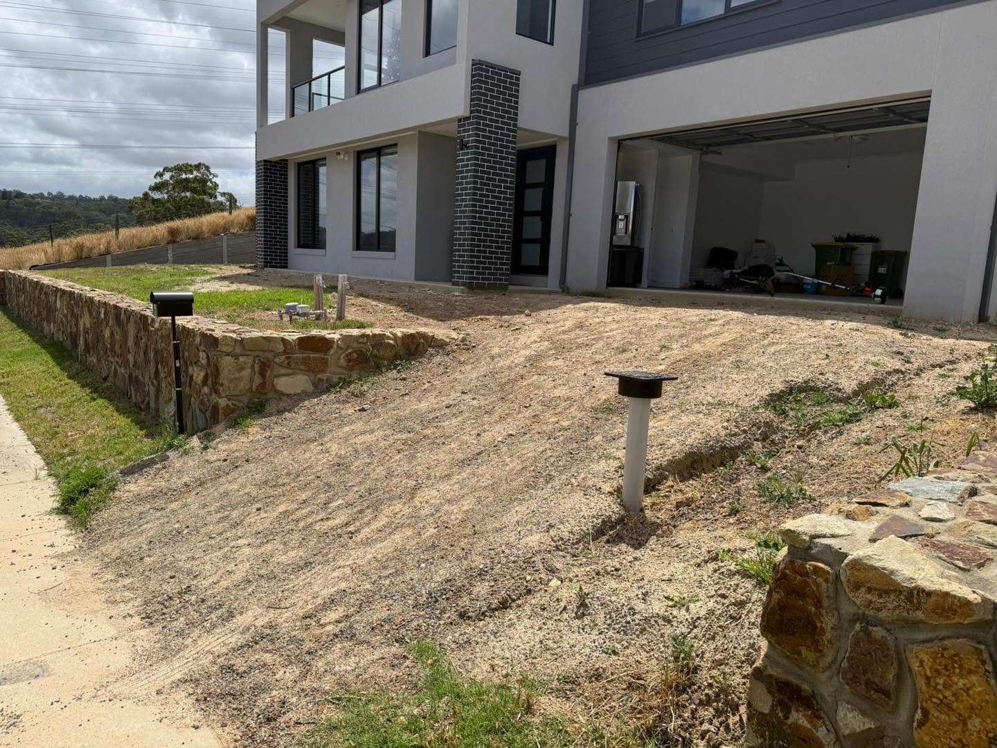 Site preparation work at a Melbourne residential property before concreting