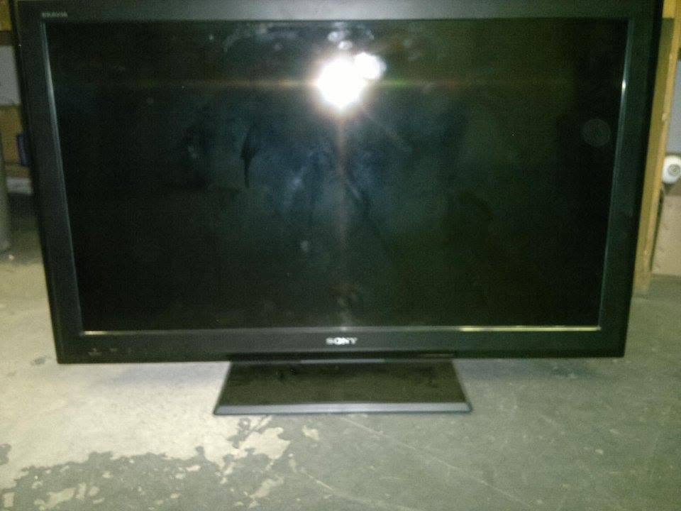 Sony Bravia LED television ready for repair in workshop