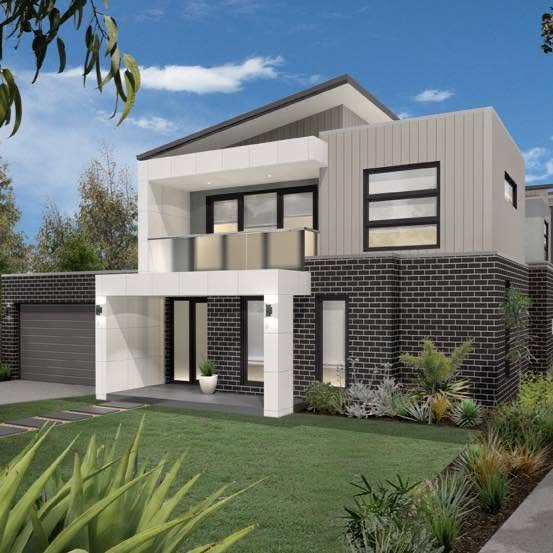 Modern two-storey residential home built by DLW Constructions