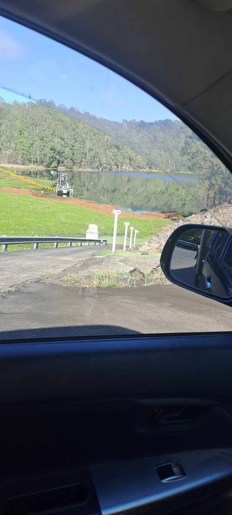 Boat ramp and pontoon access to Toonumbar Dam at Bells Bay Camp Ground