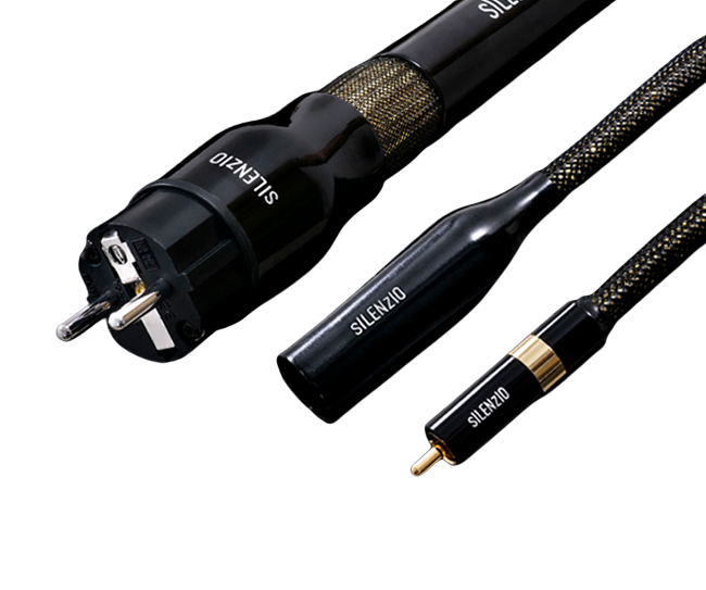 ZenSati Silenzio – schwarze Kabel mit vergoldeten Steckverbindern, absolute Referenzklasse