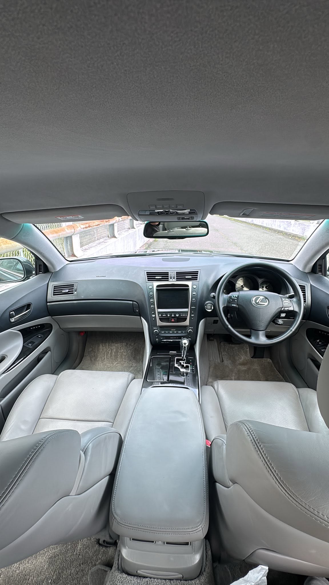 Lexus GS interior — dashboard and steering wheel