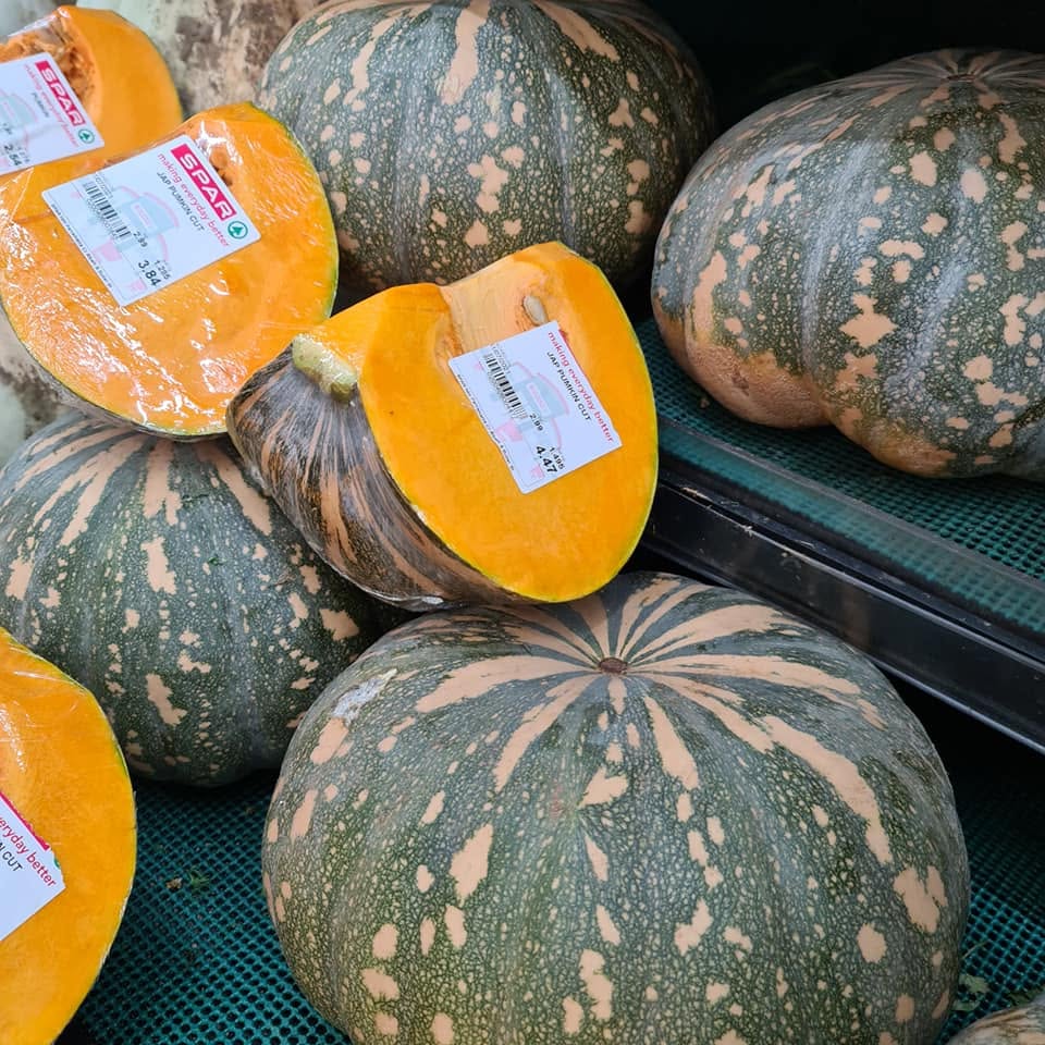 Fresh pumpkins and produce on display at SPAR North Parramatta