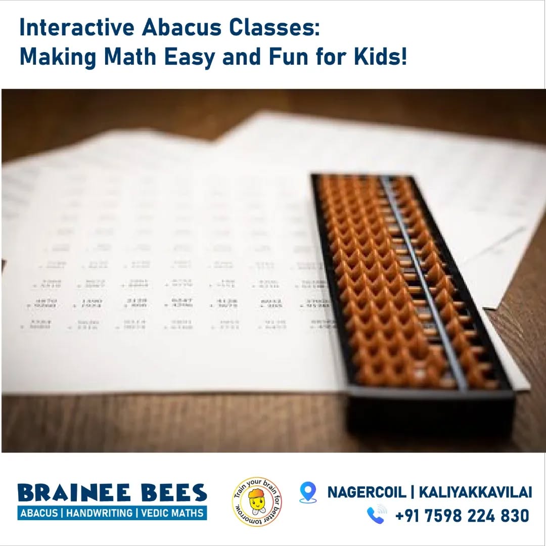 Abacus tool resting on mathematics worksheets