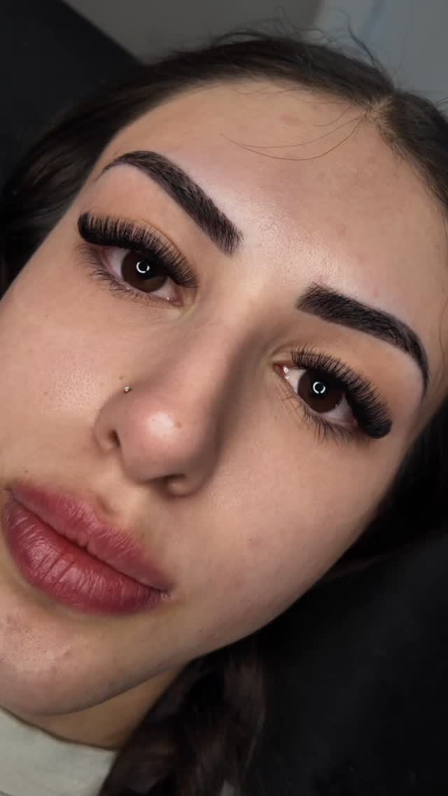 Close-up of flawless eyelash extensions — the work of Lash Extensions & Beauty Sydney