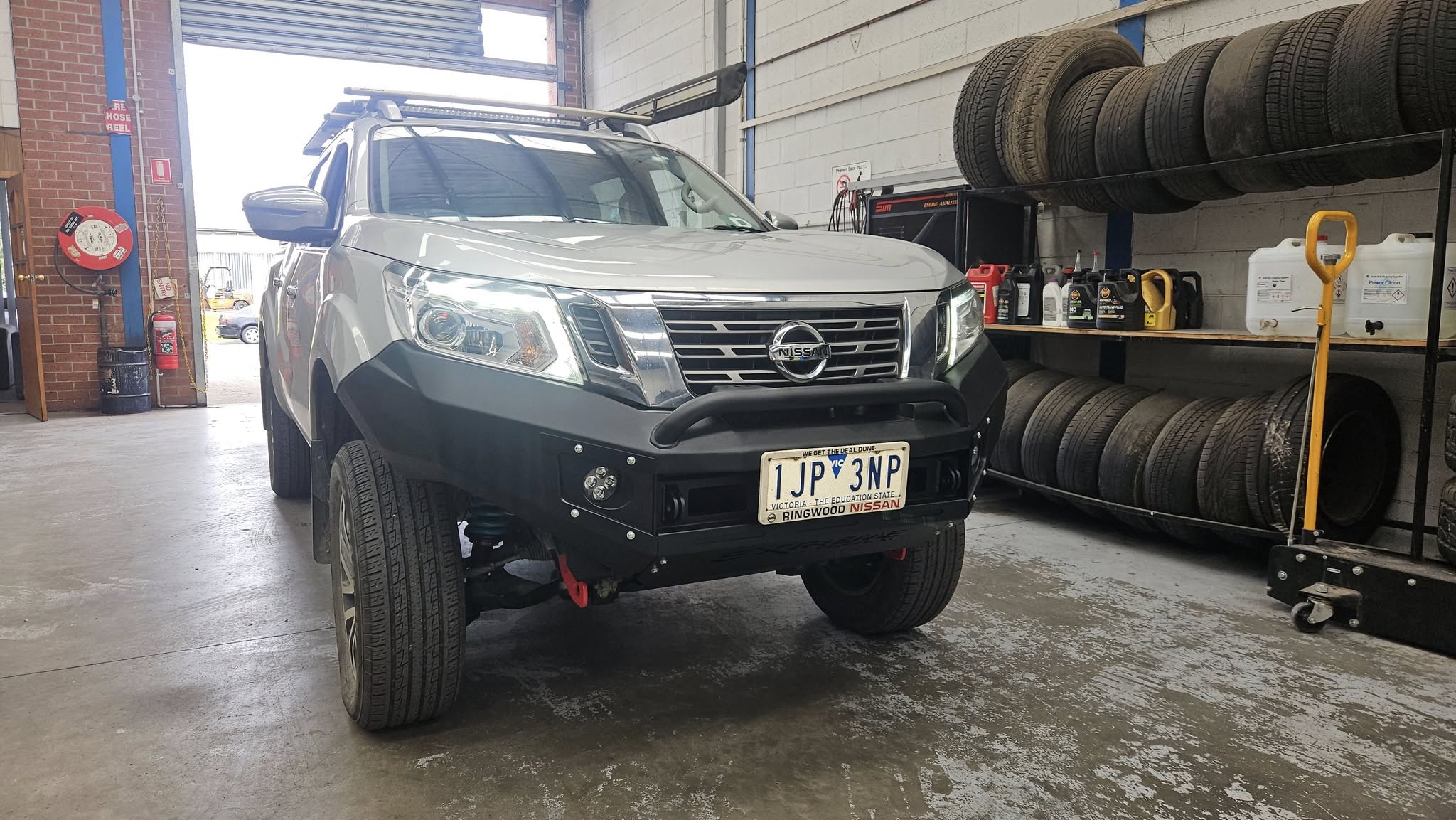 4WD ute in the Superior Mechanical Repairs workshop
