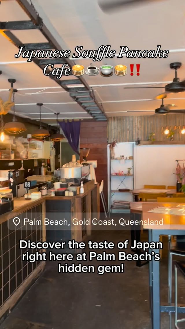 Inside Cafe Bar DokiDoki at Palm Beach Gold Coast — rustic industrial space with warm Edison lighting and bar seating
