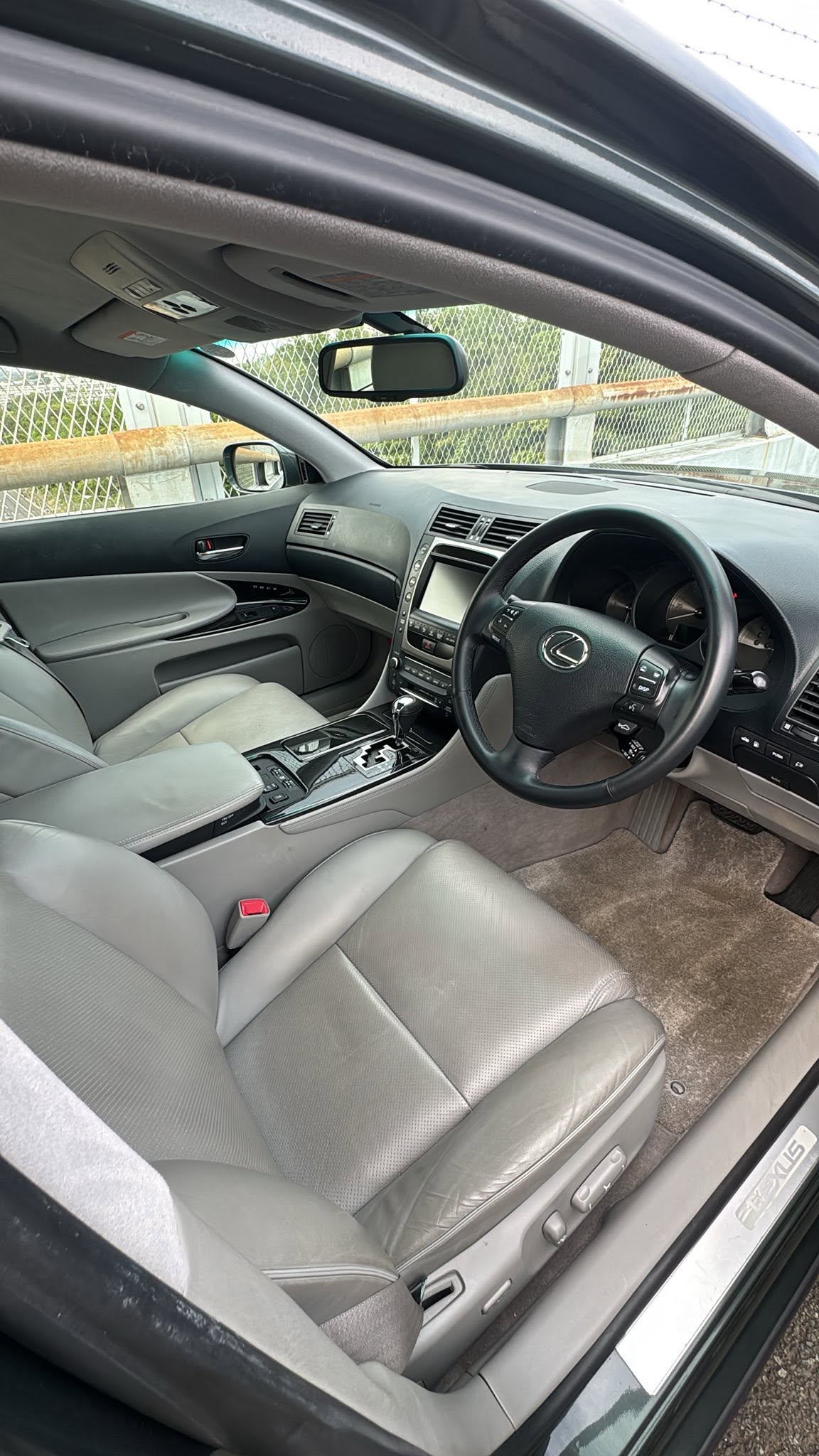 Lexus GS driver seat interior — leather trim
