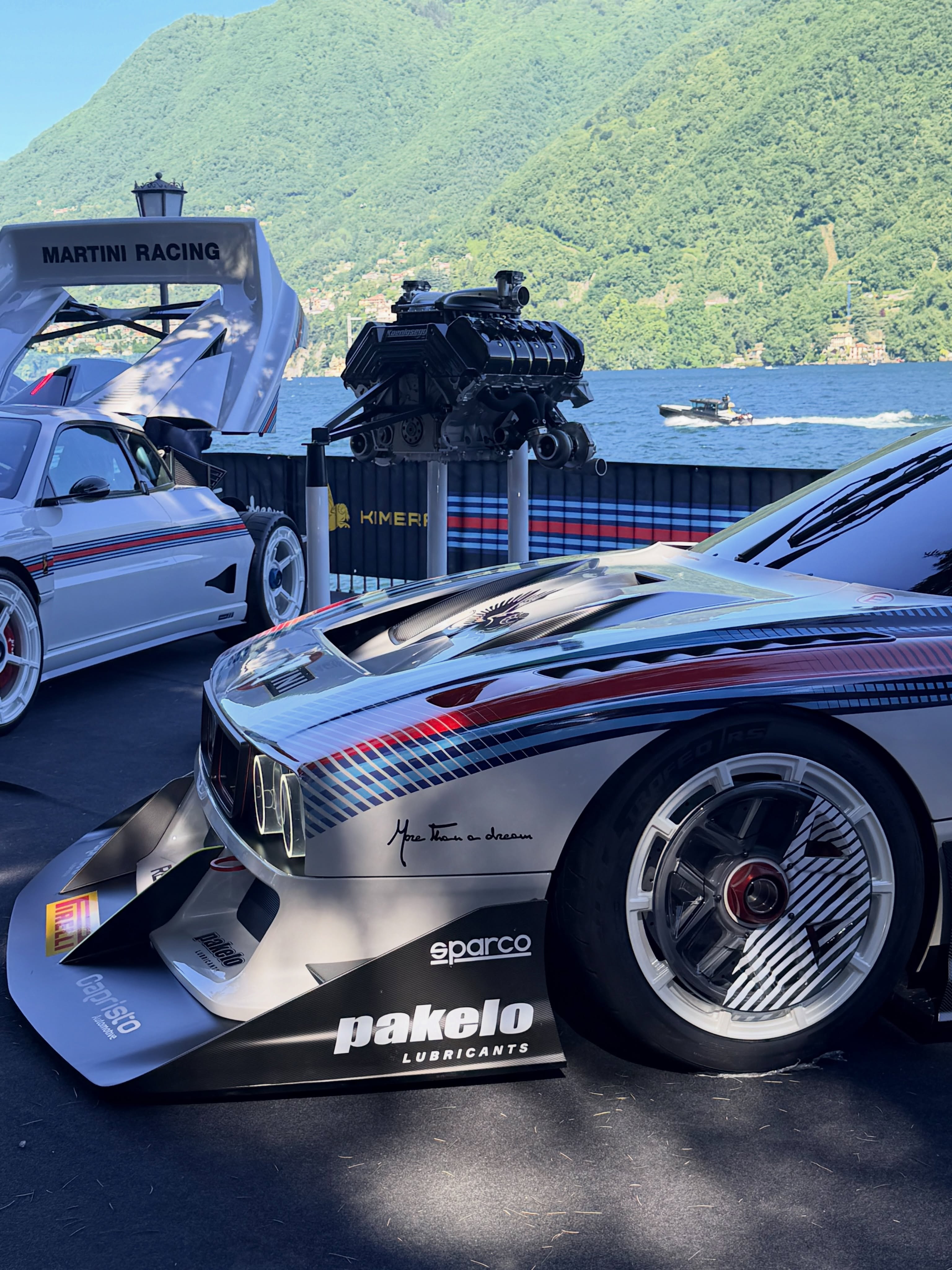Martini Racing performance cars at a European motorsport event
