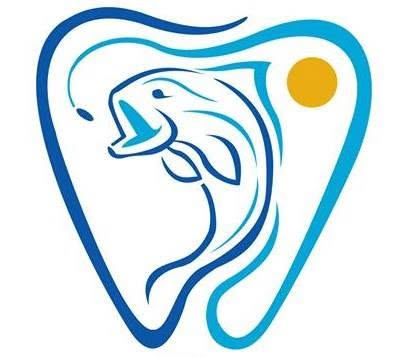 Newport Gentle Dental Care logo mark — dolphin inside tooth shape