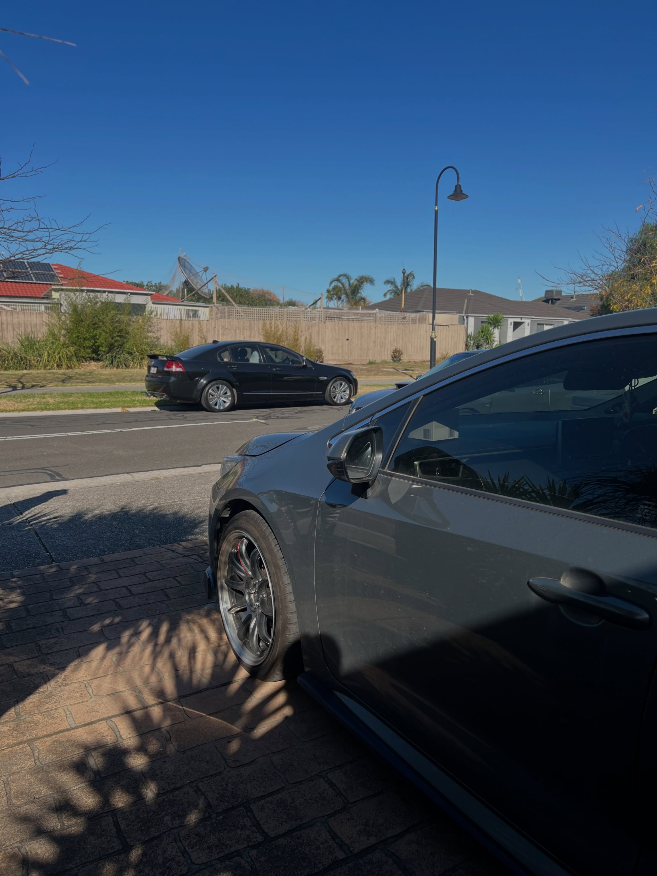 Detailed car parked on a suburban Melbourne street