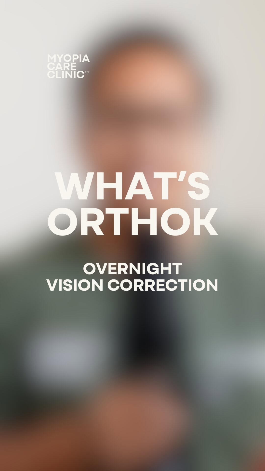 Myopia Care Clinic optometrist with adult patient Daniel, both smiling after consultation