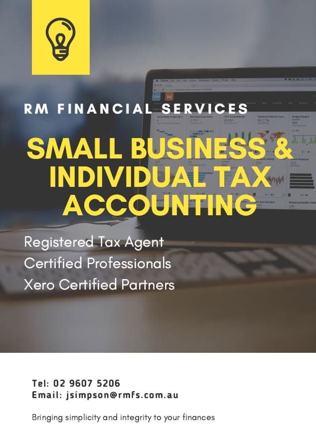 RM Financial Services small business and individual tax accounting