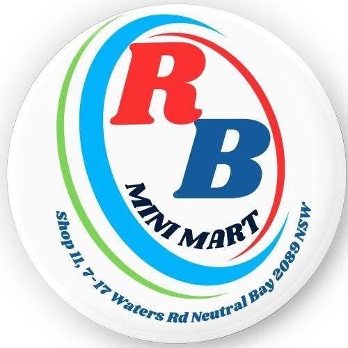RB Mini Mart badge logo