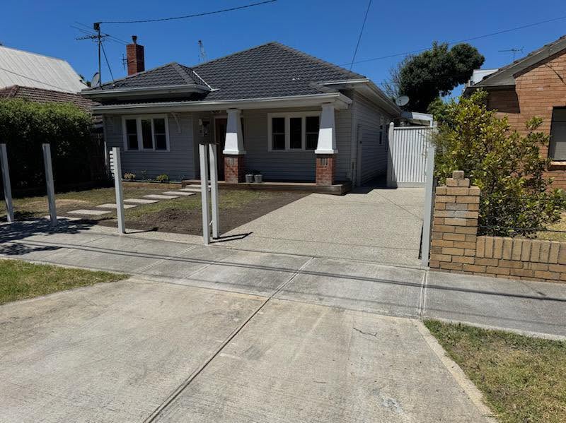 Completed concrete driveway and pathway upgrade Melbourne