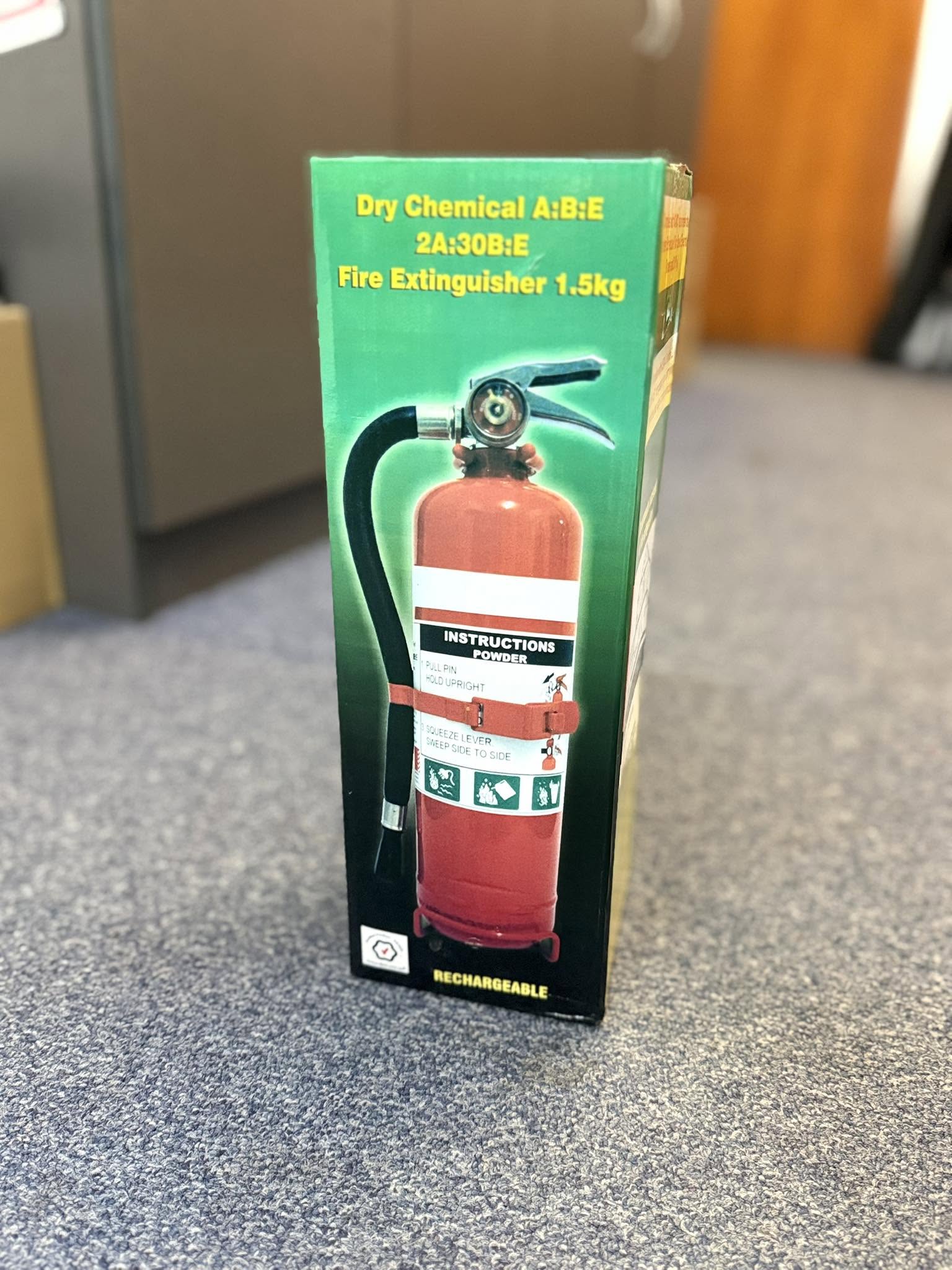 Dry chemical fire extinguisher — electrical safety supplies at Westec Electrical Hughenden